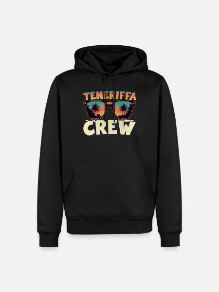 Teneriffa Crew - Männer Premium Bio Hoodie - Schwarz
