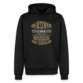 Oldtimer Baujahr 1966 Jahrgang Geburtstag Geschenk - Männer Premium Bio Hoodie - Schwarz - Vorne - Nico (187cm)