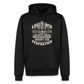 1966 Jahrgang Vintage Geburtstag Geschenk Retro - Männer Premium Bio Hoodie - Schwarz - Vorne - Nico (187cm)
