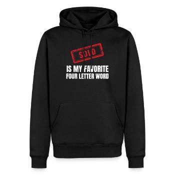 Real Estate Agent Realtor Home Seller Marketing - Men’s Premium Organic Hoodie - black - Front - Nico (187cm)