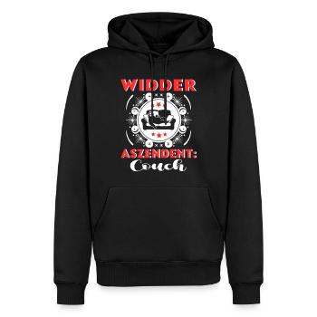 Sternzeichen Widder Aszendent Couch Happy Birthday - Männer Premium Bio Hoodie - Schwarz - Vorne - Nico (187cm)