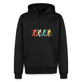 Bowling Retro Männer Bowling Spieler - Männer Premium Bio Hoodie - Schwarz - Vorne - Nico (187cm)