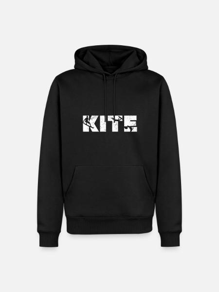 Kitesurfing - Männer Premium Bio Hoodie - Schwarz