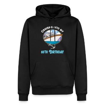 Kreuzfahrt in meinen 60. Geburtstag Schiffsreise - Männer Premium Bio Hoodie - Schwarz - Vorne - Nico (187cm)