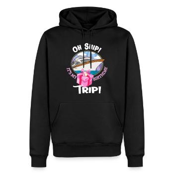 Oh Ship My Birthday Trip Geburtstag Kreuzfahrt - Männer Premium Bio Hoodie - Schwarz - Vorne - Nico (187cm)