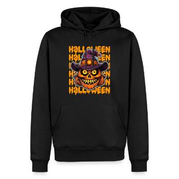 Design d’Halloween effrayant pour la prochaine fête - Sweat à capuche Premium bio Homme - noir - Devant - Nico (187cm)