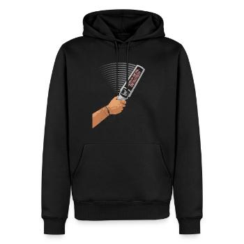 Détecteur de métaux lourds humoristique - pour les fans de métaux - Sweat à capuche Premium bio Homme - noir - Devant - Nico (187cm)