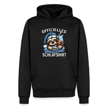 offizielles Schlafshirt - Männer Premium Bio Hoodie - Schwarz - Vorne - Nico (187cm)