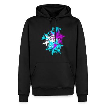 Skieur Skieur - Sweat à capuche Premium bio Homme - noir - Devant - Nico (187cm)