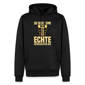 Spielothek Spielhalle RisikoleiterErfolgsleiter - Männer Premium Bio Hoodie - Schwarz - Vorne - Nico (187cm)