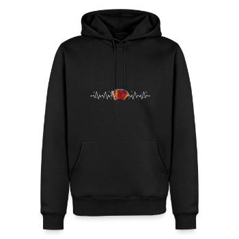 Accordion Polka Music Gift - Men’s Premium Organic Hoodie - black - Front - Nico (187cm)