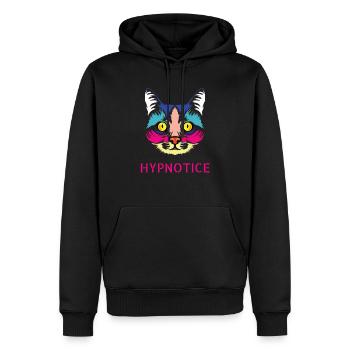 Cadeau d'amoureux de chat persan chat Pop Art - Sweat à capuche Premium bio Homme - noir - Devant - Nico (187cm)