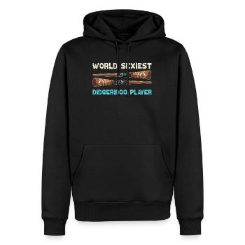 World Sexiest Didgeridoo Player - Männer Premium Bio Hoodie - Schwarz - Vorne - Nico (187cm)