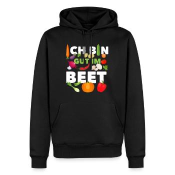 Gärtner Ich Bin Gut Im Beet - Männer Premium Bio Hoodie - Schwarz - Vorne - Nico (187cm)