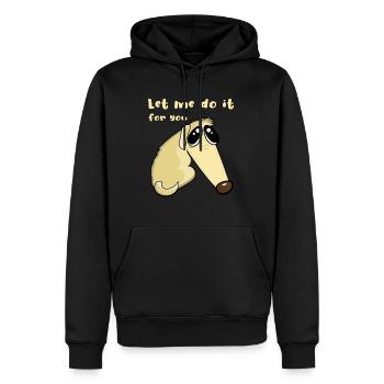 Barsoi Hund Borzoi Hund Let Me Do It For You - Männer Premium Bio Hoodie - Schwarz - Vorne - Nico (187cm)