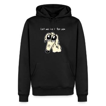 Borzoi Dog Borzoi Dog Let Me Do It For You - Men’s Premium Organic Hoodie - black - Front - Nico (187cm)