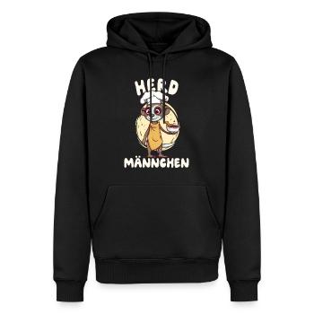 Herdmännchen Erdmännchen Koch - Männer Premium Bio Hoodie - Schwarz - Vorne - Nico (187cm)