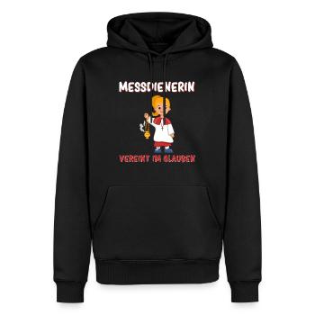 Messdiener Im Glauben Vereint - Männer Premium Bio Hoodie - Schwarz - Vorne - Nico (187cm)