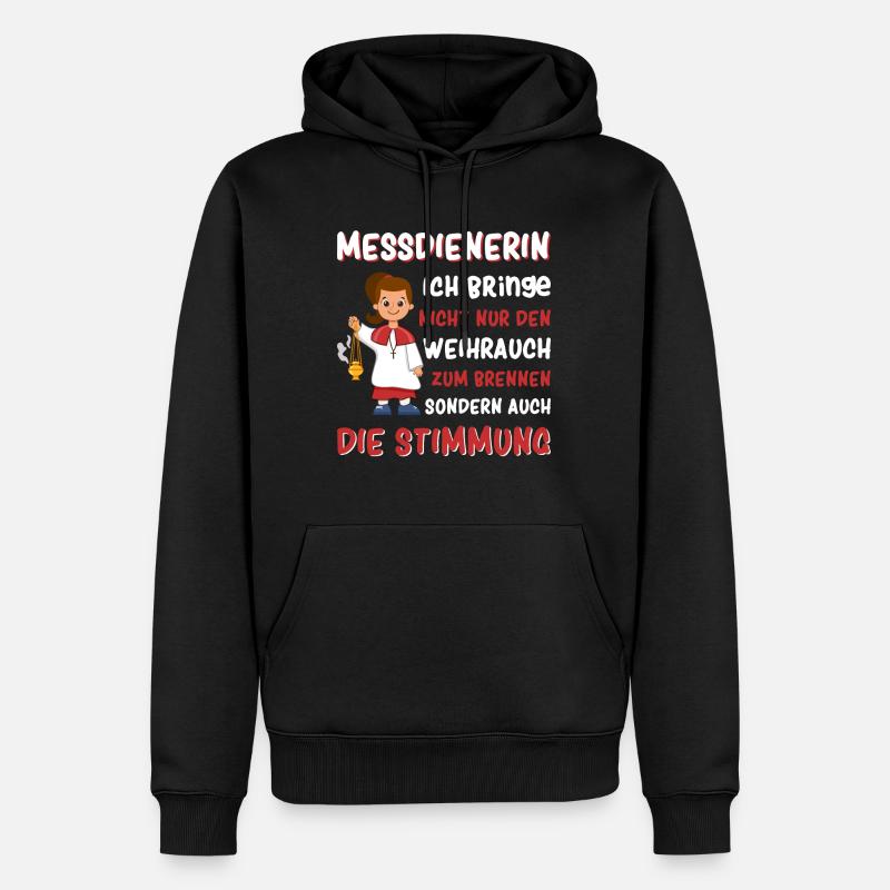 Messdiener Ministrant - Männer Premium Bio Hoodie - Schwarz