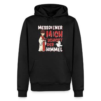 Ministrant Messdiener Mich Schickt Der Himmel - Männer Premium Bio Hoodie - Schwarz - Vorne - Nico (187cm)