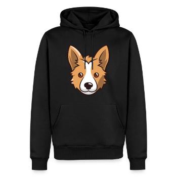 Conception de chien mignon pour les propriétaires de chiens - Sweat à capuche Premium bio Homme - noir - Devant - Nico (187cm)