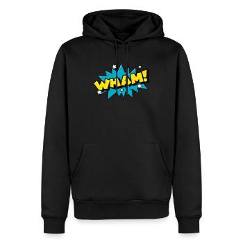 WHAM ! Comic Book Cartoon Funny Pop Art - Männer Premium Bio Hoodie - Schwarz - Vorne - Nico (187cm)
