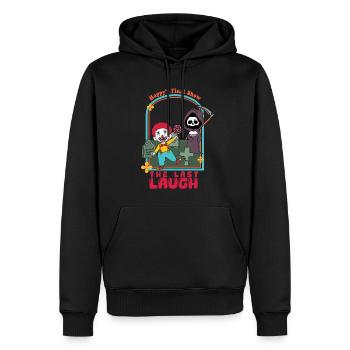 The Last Laugh - Happy's Final Show - Männer Premium Bio Hoodie - Schwarz - Vorne - Nico (187cm)