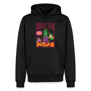 Bizarre Lover - Franky's Secret Affair - Männer Premium Bio Hoodie - Schwarz - Vorne - Nico (187cm)