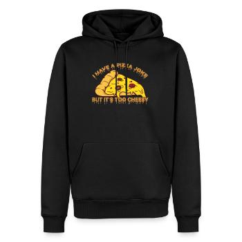I Have Pizza Joke, But It's Too Cheesy - Witze - Männer Premium Bio Hoodie - Schwarz - Vorne - Nico (187cm)
