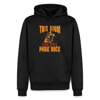 This Mom Can Still Punk Rock - Gothic - Concert - - Men’s Premium Organic Hoodie - black - Front - Nico (187cm)
