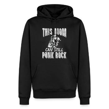 This Mom Can Still Punk Rock - Gothic - Concert - - Men’s Premium Organic Hoodie - black - Front - Nico (187cm)