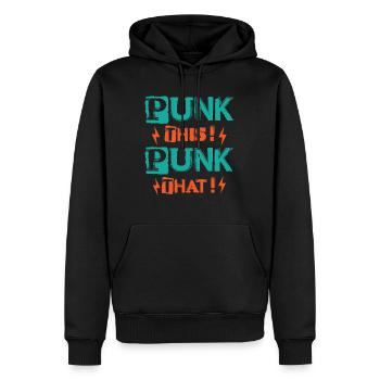 Punk Ça! Punk ça ! - Gothique - Gothique - Concert - Sweat à capuche Premium bio Homme - noir - Devant - Nico (187cm)