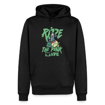 Ride The Punk Wave - Deutsch - Gothique - Concert - Sweat à capuche Premium bio Homme - noir - Devant - Nico (187cm)
