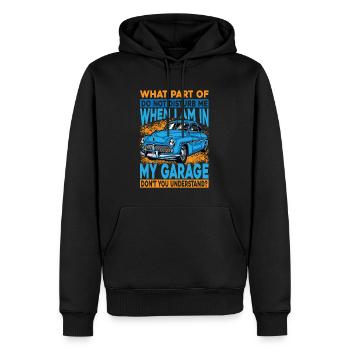 Quelle partie de ne pas me déranger quand je suis dans mon gar - Sweat à capuche Premium bio Homme - noir - Devant - Nico (187cm)