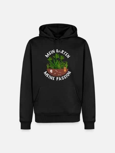 Hobbygärtnerin Garten - Männer Premium Bio Hoodie - Schwarz