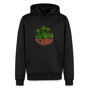 Dschungel Wilder Garten - Männer Premium Bio Hoodie - Schwarz - Vorne - Nico (187cm)