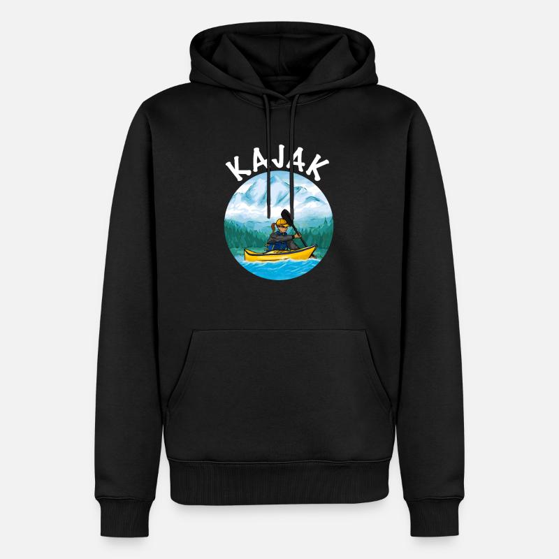 Kayak - Sweat à capuche Premium bio Homme - noir