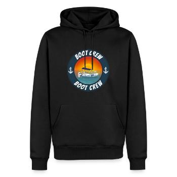 Boot crew Motorboot - Männer Premium Bio Hoodie - Schwarz - Vorne - Nico (187cm)