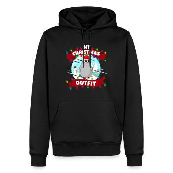 Mein Weihnachten Outfit Baby Pinguin - Männer Premium Bio Hoodie - Schwarz - Vorne - Nico (187cm)