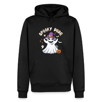 Spooky Dude Kumpel Geist Spuk Halloween - Männer Premium Bio Hoodie - Schwarz - Vorne - Nico (187cm)