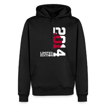 LIMITED EDITION 2014 JAPAN 12. GEBURTSTAG - Männer Premium Bio Hoodie - Schwarz - Vorne - Nico (187cm)