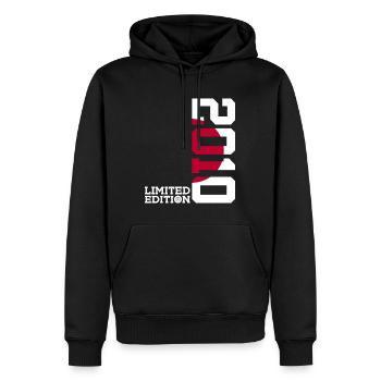 LIMITED EDITION 2010 JAPAN 16. GEBURTSTAG - Männer Premium Bio Hoodie - Schwarz - Vorne - Nico (187cm)
