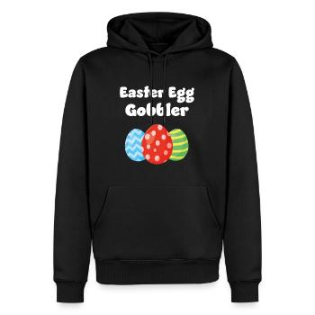 Easter Egg Gobbler - Men’s Premium Organic Hoodie - black - Front - Nico (187cm)
