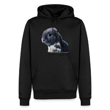 Damen Herren und kinder frohe ostern - Männer Premium Bio Hoodie - Schwarz - Vorne - Nico (187cm)