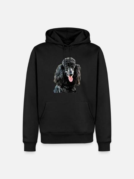 Caniche 3 - Sweat à capuche Premium bio Homme - noir