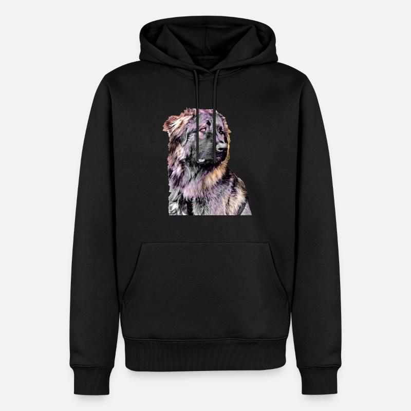 Berger du Caucase - Sweat à capuche Premium bio Homme - noir