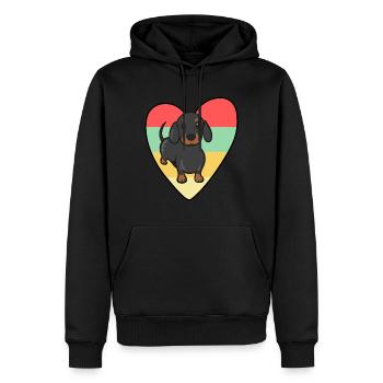 Easily Distracted by wieners - Men’s Premium Organic Hoodie - black - Front - Nico (187cm)