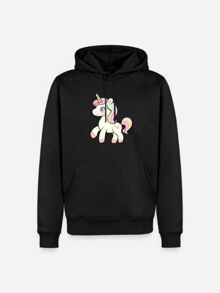 Baby Unicorn for Kids - Men’s Premium Organic Hoodie - black