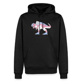 A Dinosaur But Not A Fossil - Männer Premium Bio Hoodie - Schwarz - Vorne - Nico (187cm)