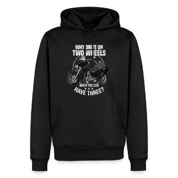 Dreirädriges Motorrad Trike Triker Trikes Geschenk - Männer Premium Bio Hoodie - Schwarz - Vorne - Nico (187cm)